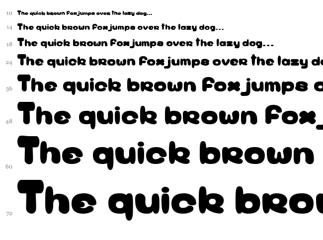 Birdy Game font waterfall